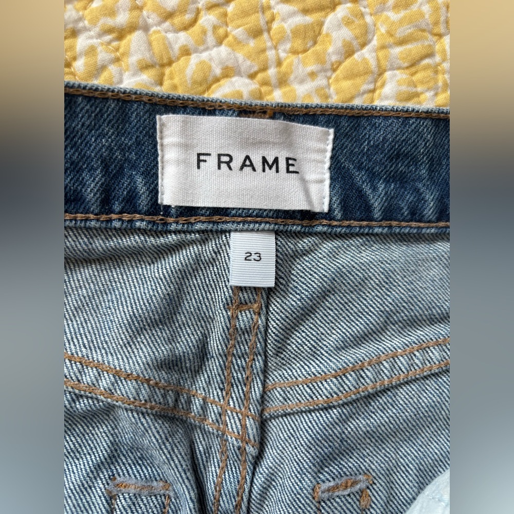 Frame high rise jeans size 23 like new - Picture 3 of 4